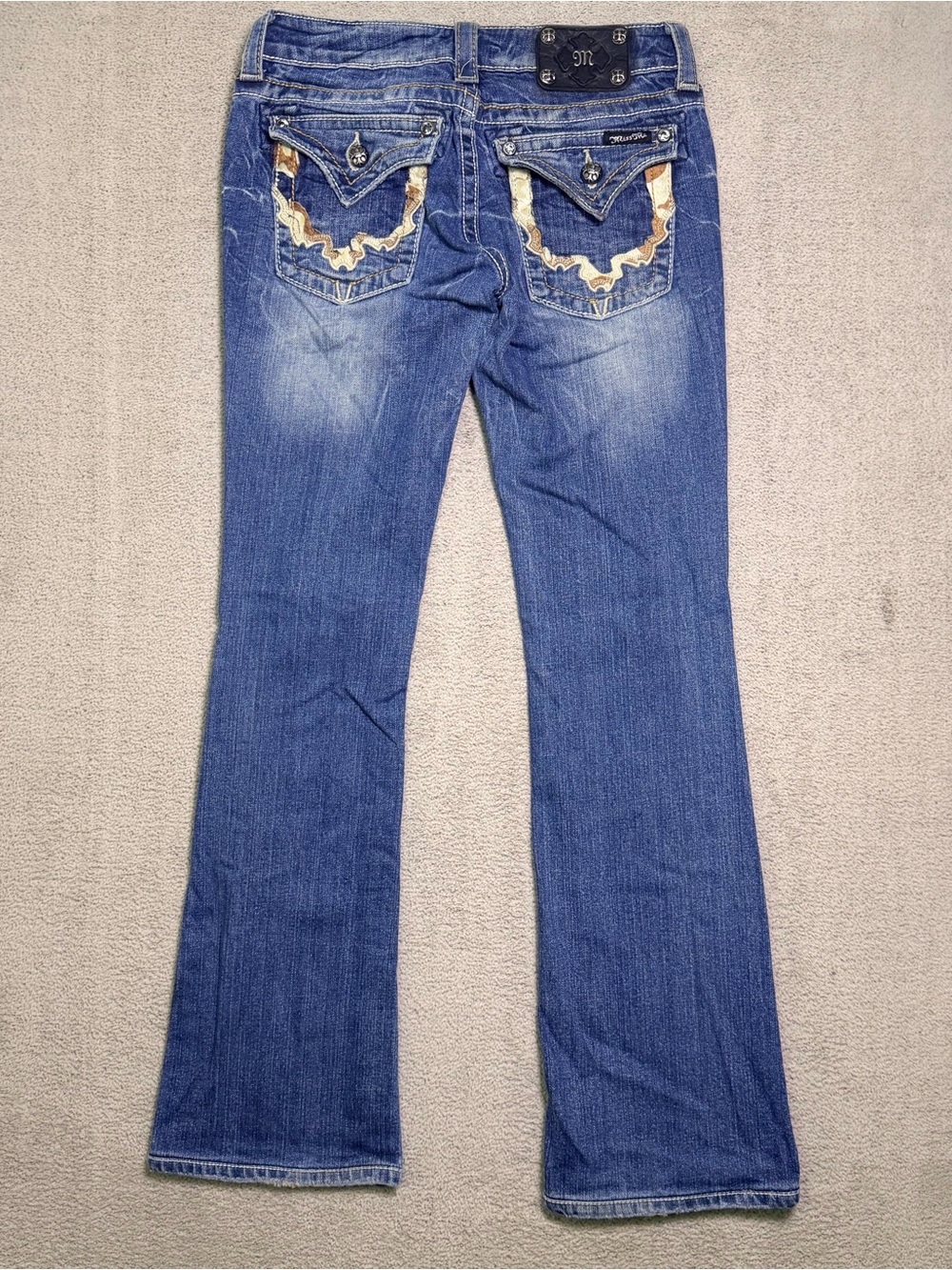 Miss Me Bootcut Jeans Women’s Size 27 (Fits 28x30) Embellishment Flap Pockets